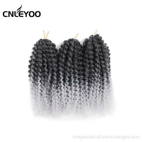 Factory Price Marlybob Kinky Curl Crochet Hair 8 Inch Factory Cheap Mali bob  Crochet Braiding Hair Extension